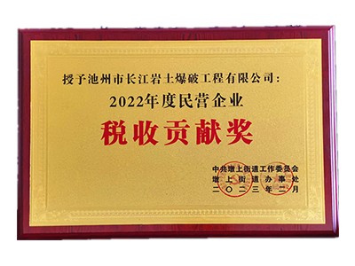 稅收貢獻(xiàn)獎(jiǎng)