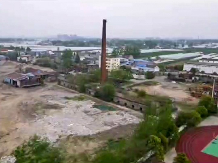 蚌埠某廢舊煙囪拆除